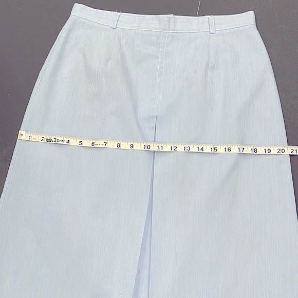 🛑🛑SOLD Vintage 70s Blue Pinstripe Ship n Shore Skirt - Picture 7 of 16